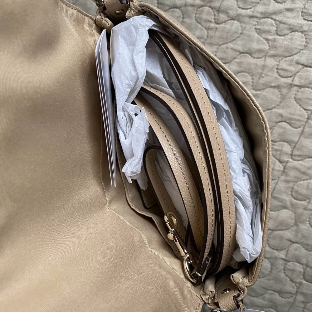 Coach Mini Ruby Crossbody
Leather Bag with Gold Chain (Nude) - Picture 3 of 5